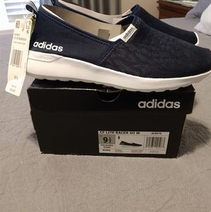 Adidas Cloudfoam Slip on in Navy size 9.5 women's